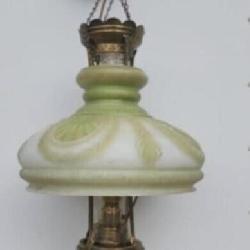 Aladdin Model 12 Brass hanging kerosene lamp w