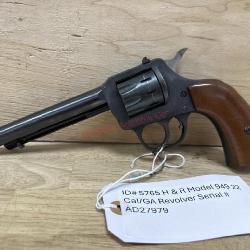 ID# 5765 H & R Model 949 22 Cal/GA Revolver Serial