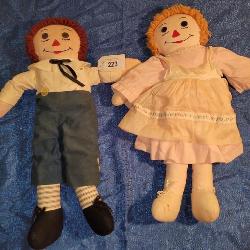 Raggedy Ann & Andy dolls