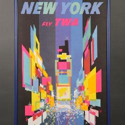 David Klein TWA New York Poster