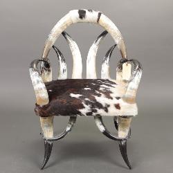 Texas Longhorn Steer & Hide Chair