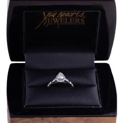 Diamond Teardrop 18k Ring - Jay Roberts Jewelers