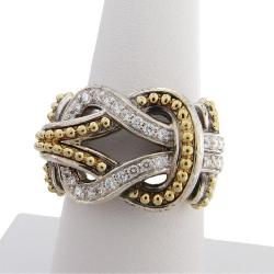 925/18K Stephen Lagos Diamond Newport Knot Ring