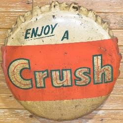 Crush Bottle Cap Sign