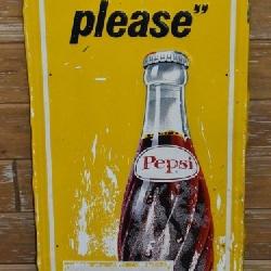 Say Pepsi Please Vintage Sign