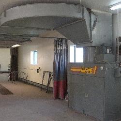 CLEAN SHOP PAINT BOOTH EXHAUST/RECIRCULATEING SYS.