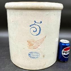 Antique Red Wing 5 Gallon Stoneware Crock