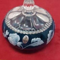 Fenton Covered Dish Candy, signed Randy Fenton