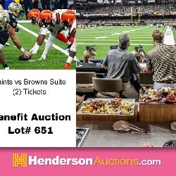 SAINTS VS. BROWNS TICKETS (2) IN HUMANA SUITE 305 | 11.17.24 12PM