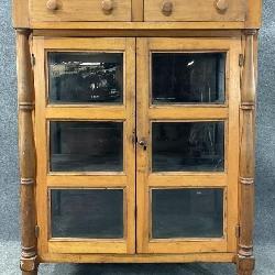 Antique Glass Door Bookcase