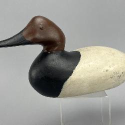 Vintage Hand Carved Canvasback Duck Decoy