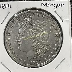 1891 MORGAN SILVER DOLLAR