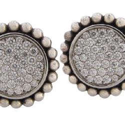 Lagos Caviar Spark Circle Diamond Earrings, 2CT+