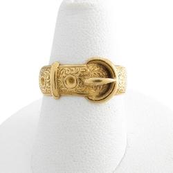 18K YG Belt and Buckle Ring