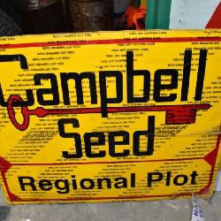 Campbell Seed Vintage Farm Sign