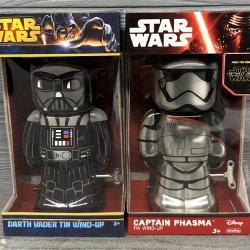 (2) Star Wars Tin Wind-Up Toys