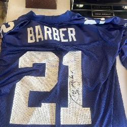 Signed Tikki Barber Dallas Cowboy Jersey.  Signed