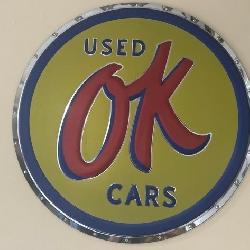 Stainless Steel Used Ok Cars Sign