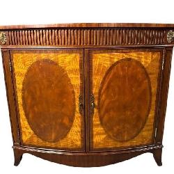 ETHAN ALLEN BANDED INLAID 2 DOOR SERVER