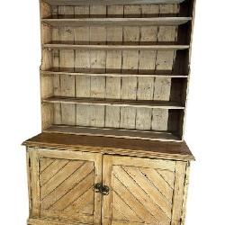 19TH CENTURY PINE PEWTER CUPBOARD