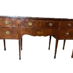 MAHOGANY INLAID HEPPLEWHITE SIDEBOARD