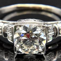 Platinum Vintage Diamond Engagement Ring