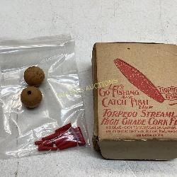 EARLY TORPEDO FISHING CORKS