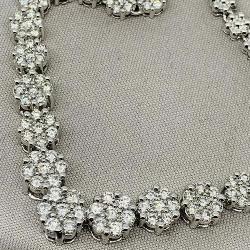 14KT WHITE GOLD 6.10CT DIAMOND NECKLACE