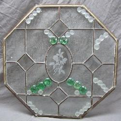 Unique Vintage Glass Art Piece