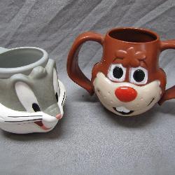 Nestle Quick Bunny & Bugs Bunny Vintage Cups