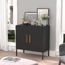 Sideboard Buffet Storage Cabinet with 2 Doors and Adjustable Shelves