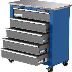 Rolling Tools Chest Cabinet with Keyed Locking System and Drawer