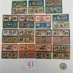 1976 Wonder Bread Disney License Plate Stickers