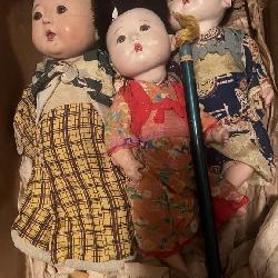 (3) Vintage Japanese Dolls