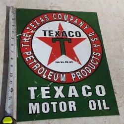 Texaco Motor Oil Metal Sign