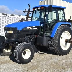 2004 New Holland TM 155 4923 Hours, EROPS, Quad Range trans, 10 front weights, 