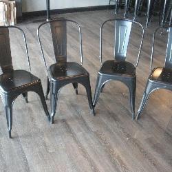 (4) METAL CHAIRS