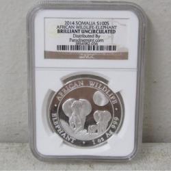 2014 Somallia S100S African Wildlife Elephant