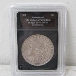 1881-S Morgan Silver Dollar VG Collectors Edition