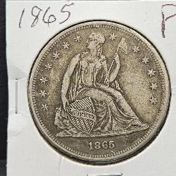 1865 Siver Trade Dollar