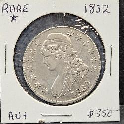 1832 Busted Half Rare