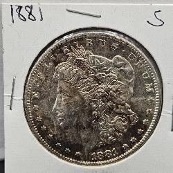 1881 S Morgan Silver Dollar