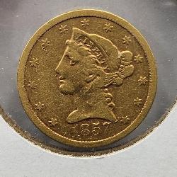 1857 Eagle Gold Quarter