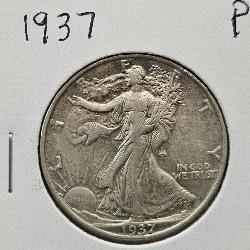 1937 Walking Liberty Silver Half Dollar