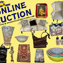 Estate Auction featuring Waterford, Quality Furnishings, Designer Purses, Department 56 & more