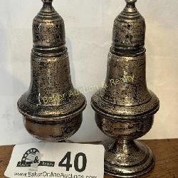 Sterling silver Salt & Pepper Shakers