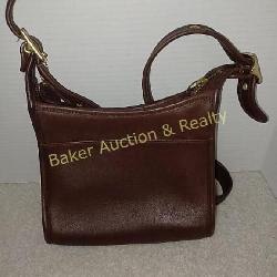 Brown Leather COACH purse