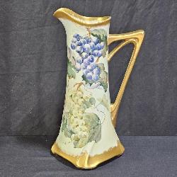 Large J.P.L. Grapes & Gilded Tankard / Pitcher