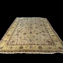 13FT 9IN X 9FT 9IN HANDMADE ROOM SIZE RUG