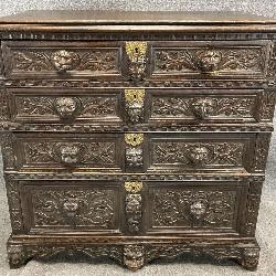 19th Century Carved French Chest